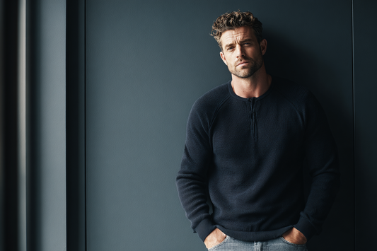A confident modern man representing long-term vitality, endurance, discipline, and structured men’s wellness in a premium lifestyle setting