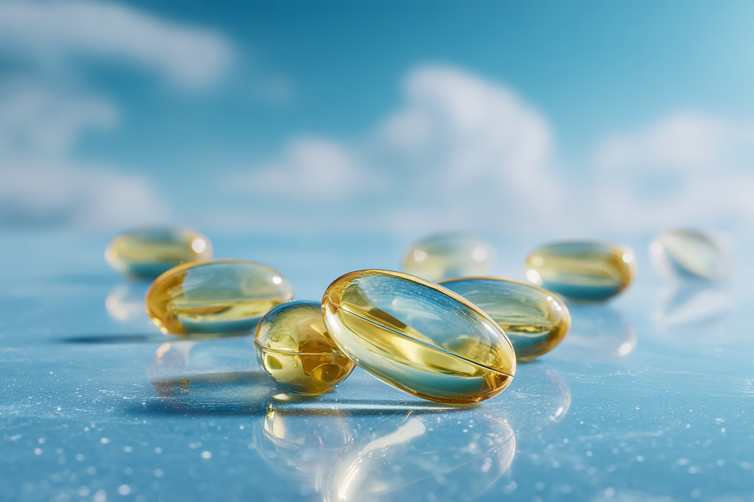 A premium omega-3 daily intake concept showing balance, clarity, and practical wellness planning in a calm modern lifestyle setting