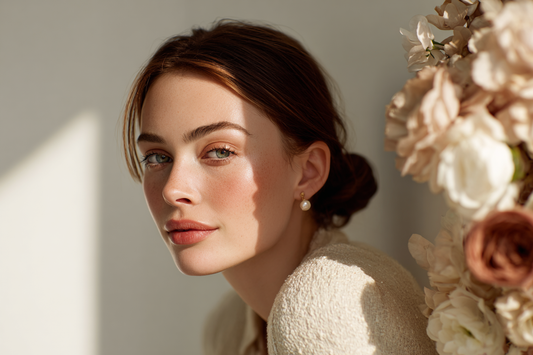 A graceful modern woman in a bright lifestyle setting representing inner beauty, daily balance, feminine comfort, and integrated wellness from within